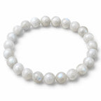 Aurora Flash pale labradorite bracelet on a pure white background