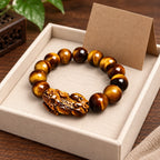Carved Tiger Eye Pixiu Bracelet