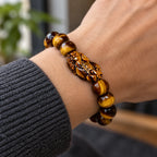 Carved Tiger Eye Pixiu Bracelet