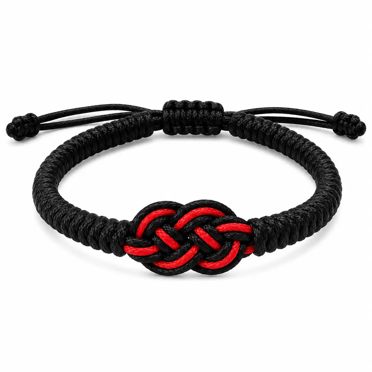 Red and Black Couple String Bracelet Set