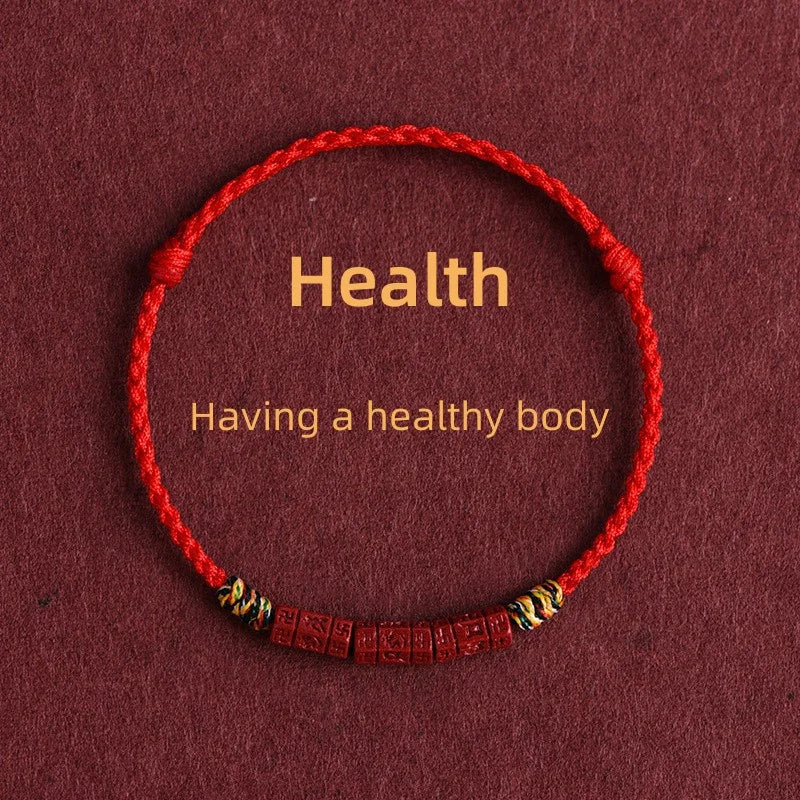 Feng Shui Red String Bracelet with Lucky Copper Coin