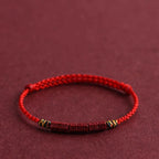 Feng Shui Red String Bracelet with Lucky Copper Coin