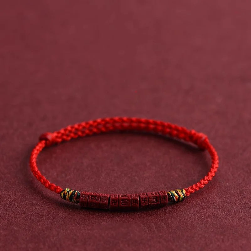 Feng Shui Red String Bracelet with Lucky Copper Coin