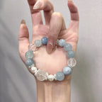 Blue Gemstone Bracelet in Soft Lifestyle Lighting.