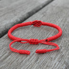 Red and Black Couple String Bracelet Set