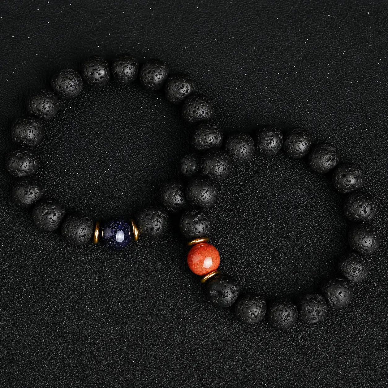 Natural Lava Stone Grounding Bracelet