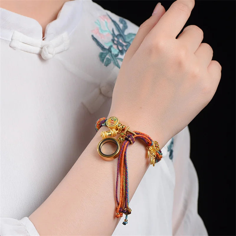 Handwoven Adjustable Cord Bracelet