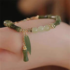 Oriental Bamboo Glass Bead Bracelet