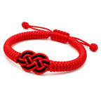 Red and Black Couple String Bracelet Set