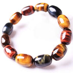 Stylish stretchable multi-color tiger eye bracelet, a perfect meaningful gift.